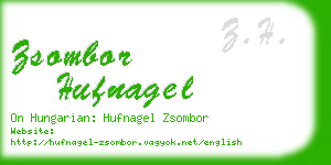 zsombor hufnagel business card